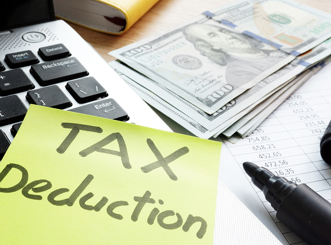 tax deduction note and calculations